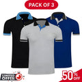 Pack of 3 | 50% OFF Men's Stylish Polo T-Shirts | DOS1051