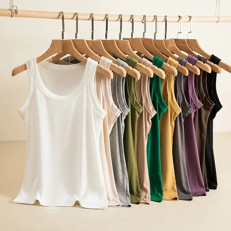 O Neck Basic Tank Top