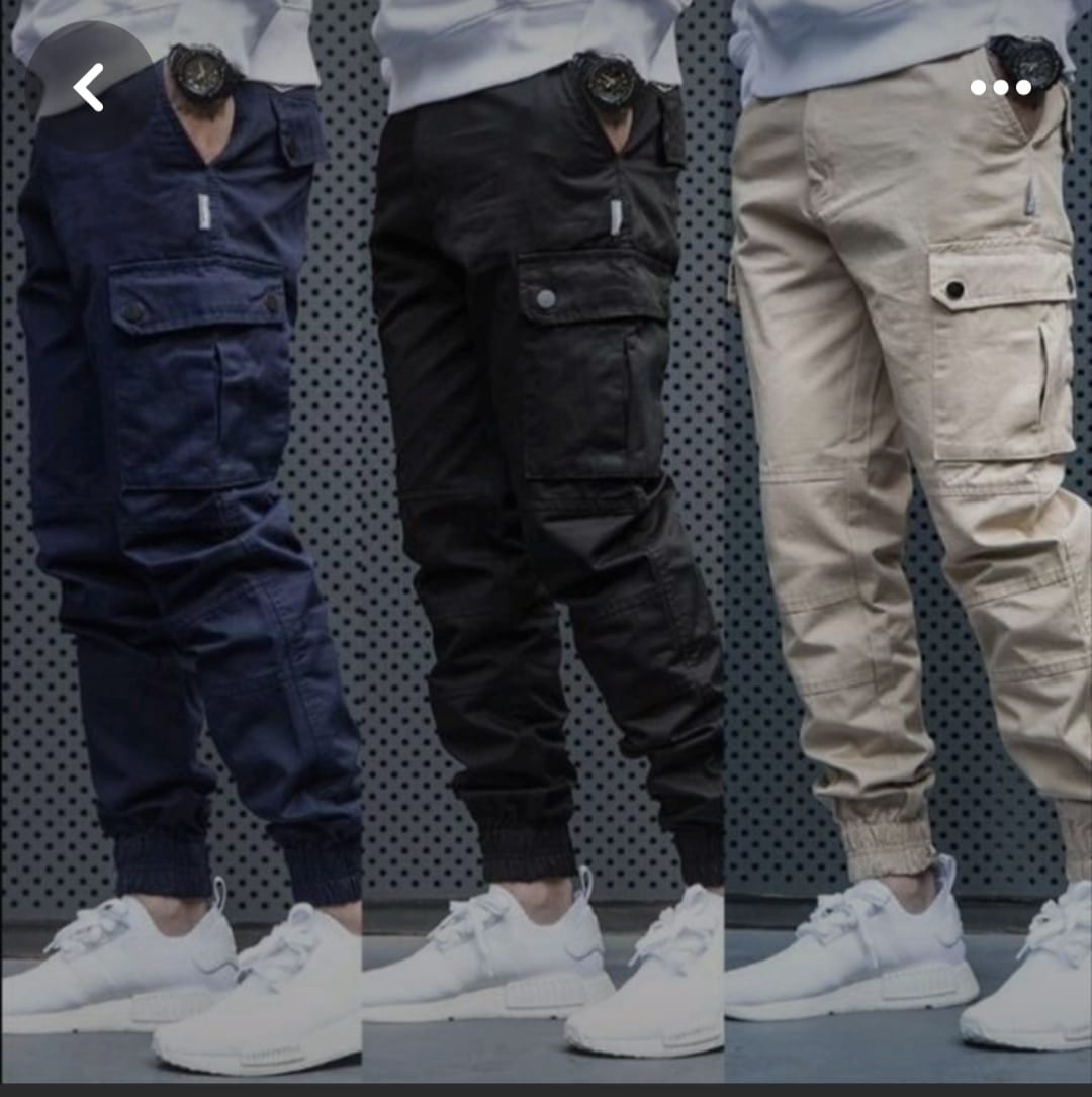 Buy Pack Of 3 Cargo Pants in Rs.1099/- Code - 006