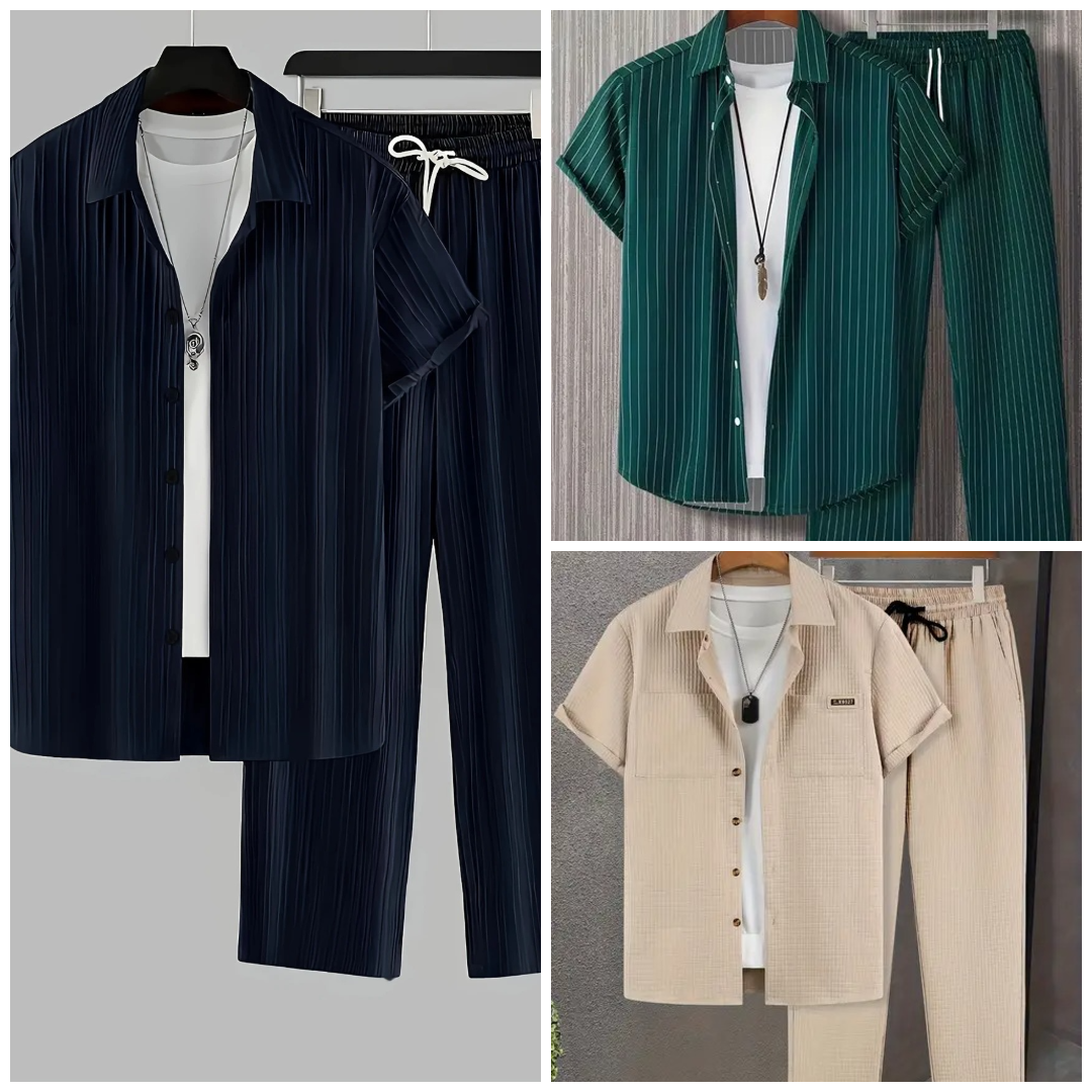 Pack of 3 Summer Tracksuits for Men – Stylish, Breathable & Comfortable Article#87681