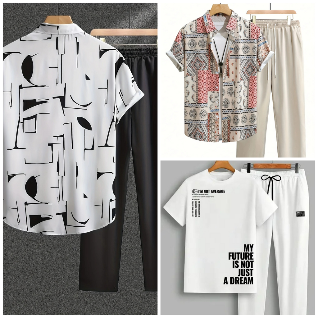 Pack of 3 Summer Tracksuits for Men – Stylish, Breathable & Comfortable Article#87686