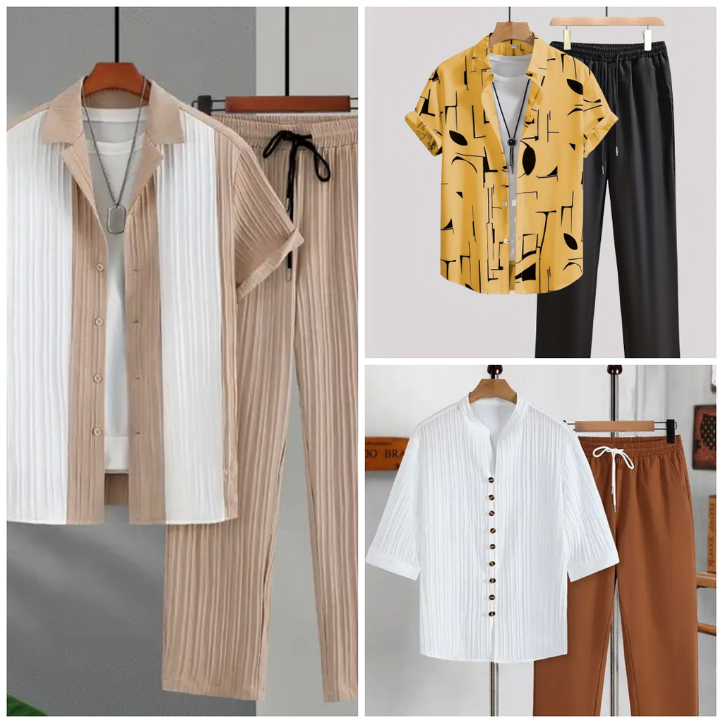 Pack of 3 Summer Tracksuits for Men – Stylish, Breathable & Comfortable Article#87689