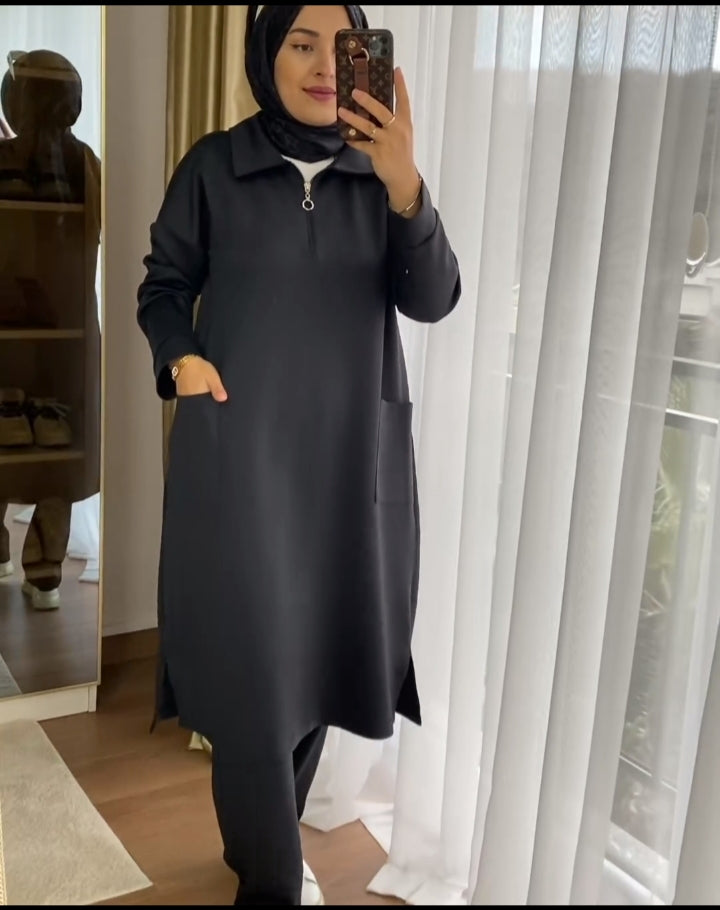 Front Pocket Style 2 Pcs Warm Winter Outfit CH 397