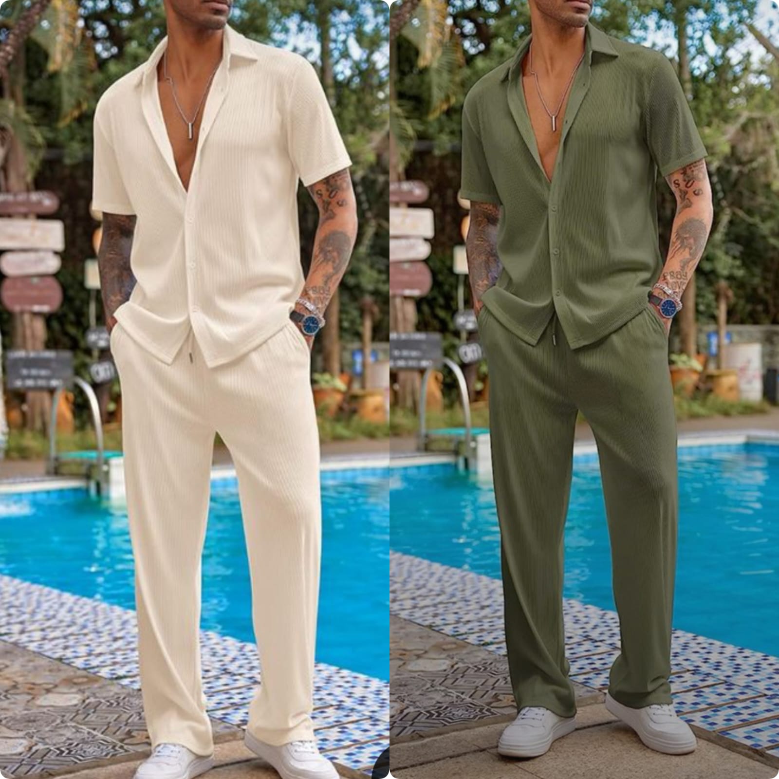 Pack of 2 Men's Summer Suit For Men l Upto 50% Off Summer Sale l Article # DOS-SS-2520/017
