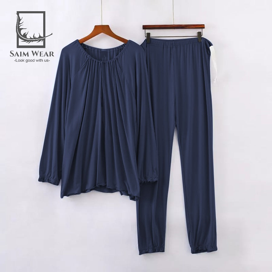 Frill Style Casual Home Wear Set