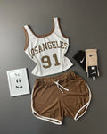 Los Angeles 91 Women's Premium Boxer Shorts Top Comfort & Style