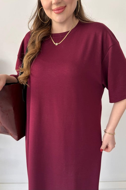 Casual Modal Drop Shoulder Dress