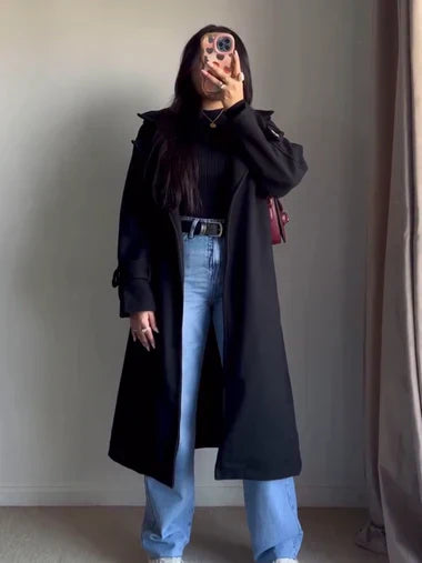 Luxe Warm Fleece Longline Winter Coat