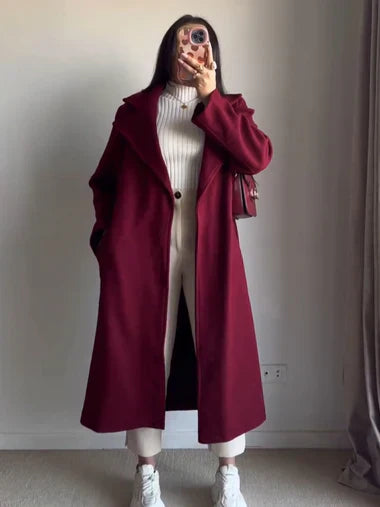 Luxe Warm Fleece Longline Winter Coat