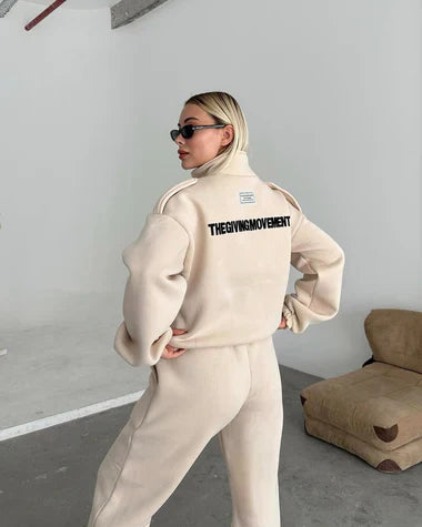 Mock Neck Cargo Pocket Winter Fleece Out-Fit