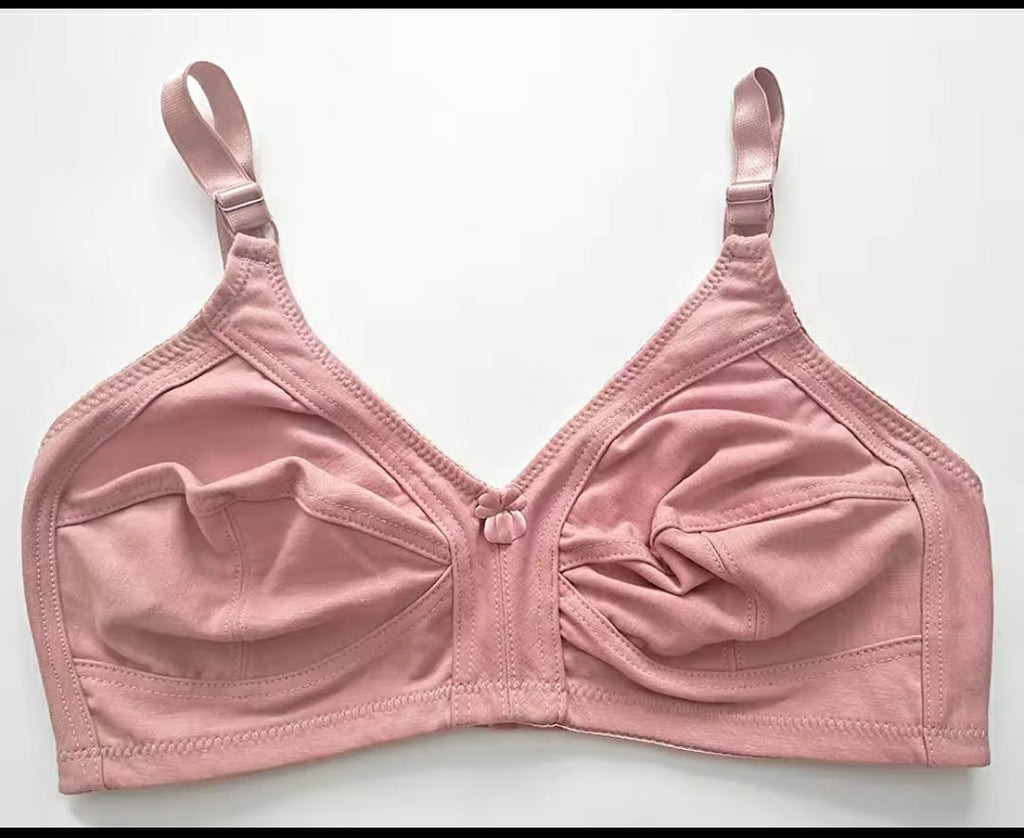 50% OFF | PACK OF 3 IMPORTED PURE STRETCHABLE COTTON BRA