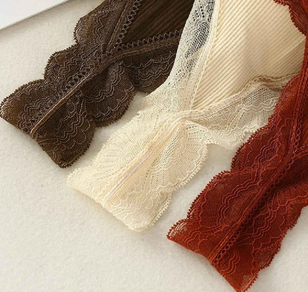 50% OFF SALE LIVE NOW | PACK OF 2 IMPORTED FANCY LACE NON WIRED PUSHUP BRA