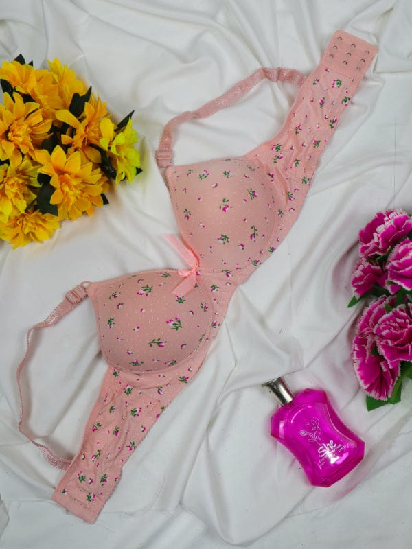 PACK OF 2 PREMIUM IMPORTED LOVE PRINTED SINGLE PADDED PUSHUP BRA | FREE HOME DELIVERY