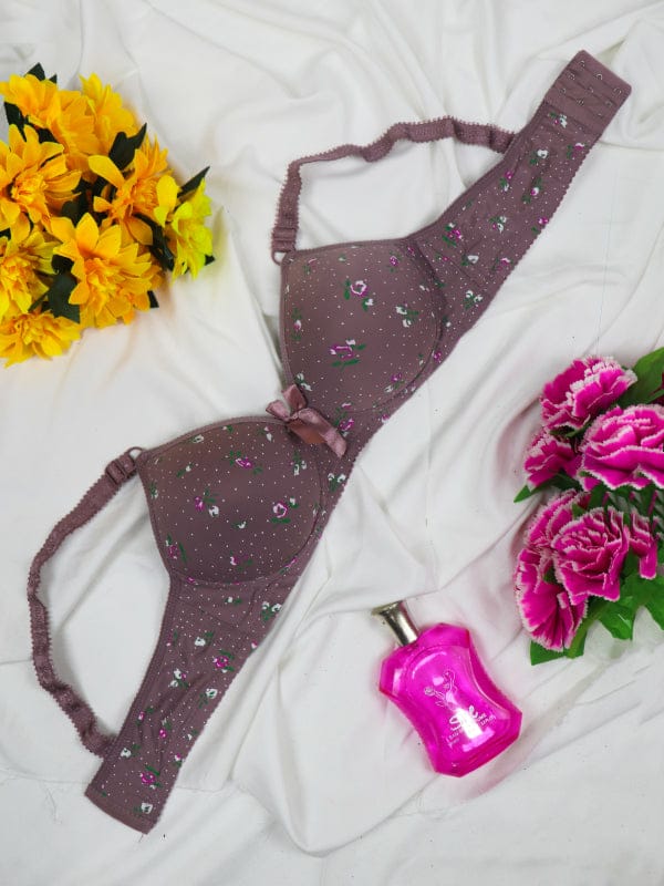 PACK OF 2 PREMIUM IMPORTED LOVE PRINTED SINGLE PADDED PUSHUP BRA | FREE HOME DELIVERY