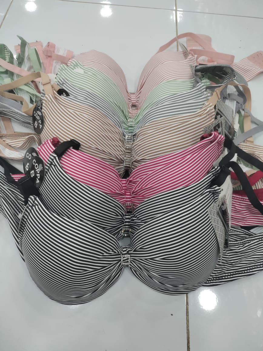 70% OFF | PACK OF 5 PREMIUM IMPORTED LINED PRINTED PADDED PUSHUP BRA | FREE HOME DELIVERY