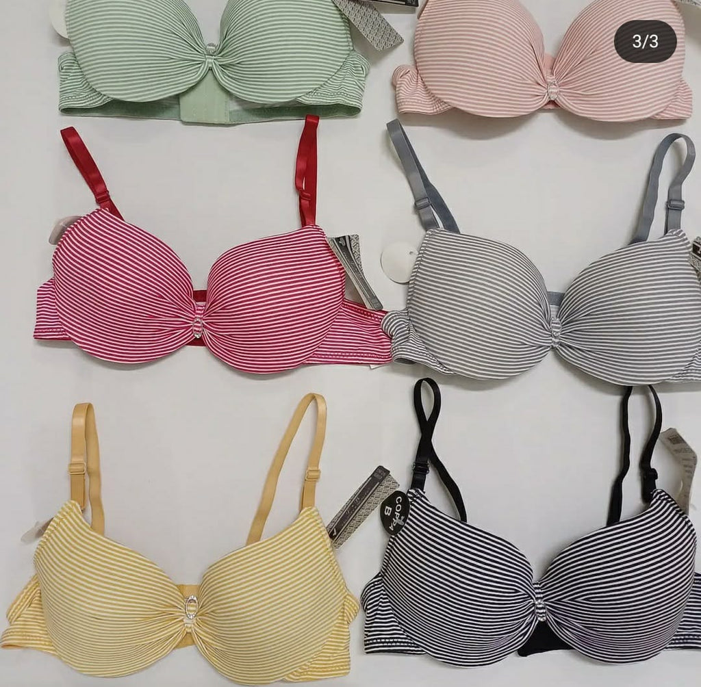 70% OFF | PACK OF 1 PREMIUM IMPORTED LINED PRINTED PADDED PUSHUP BRA