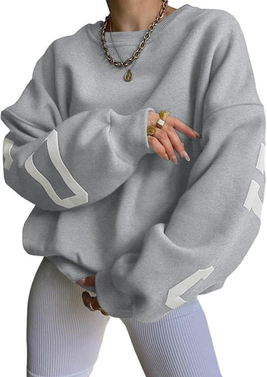 Chicago Drop Shoulder Winter Fleece Sweatshirt