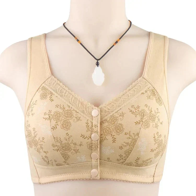 Pack of 3 New Anti Sagging Front Open Cooling Cotton Bra 2025