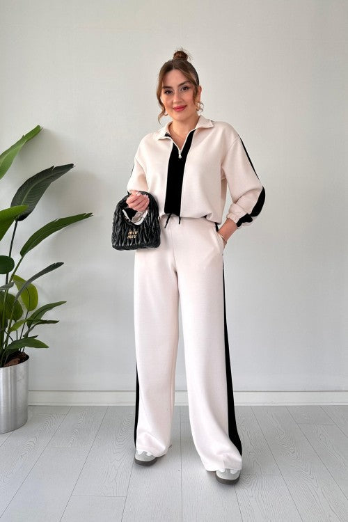 Zipper Panel Tracksuit
