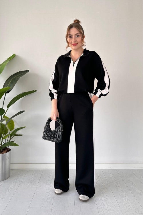 Zipper Panel Tracksuit