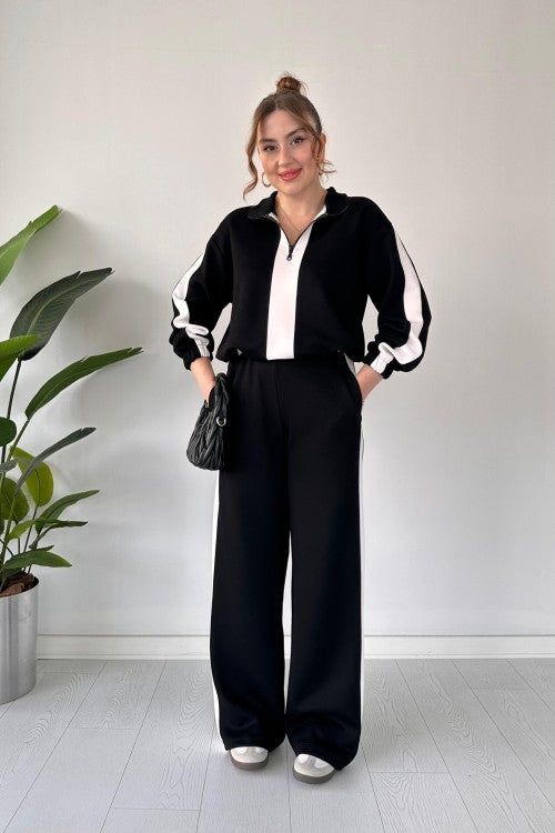 Zipper Panel Tracksuit