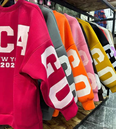 Chicago Drop Shoulder Winter Fleece Sweatshirt