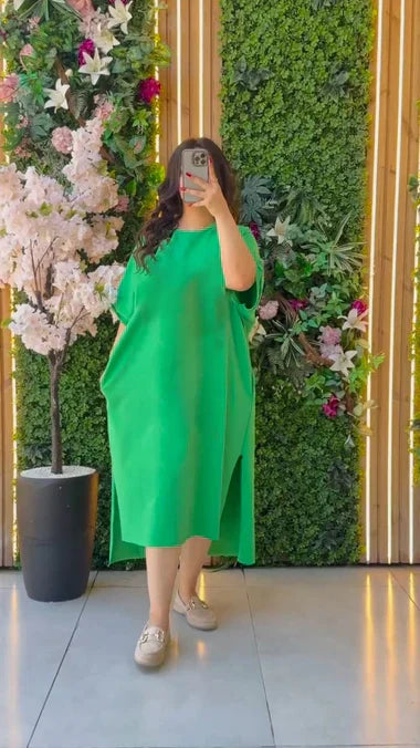 Long Loose Plain Top Tee