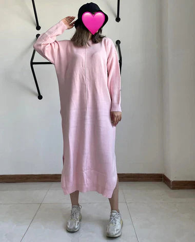 Drop Shoulder Long Fleece Winter Wear